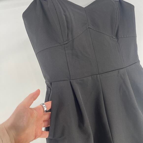 Adelyn Rae Strapless Jumpsuit Black Sweetheart Size Medium New With Tags - Picture 11 of 12